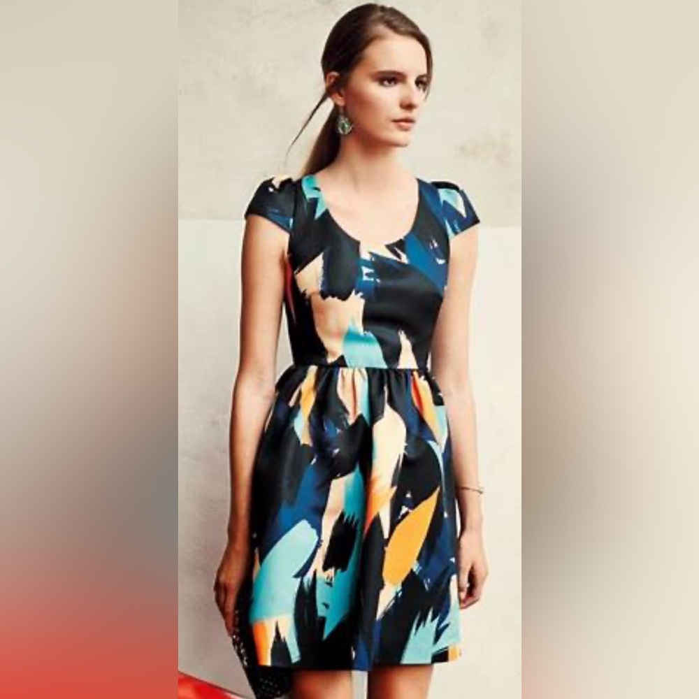 Moulinette SOEUR Anthropologie Pinion Dress, size 2.
